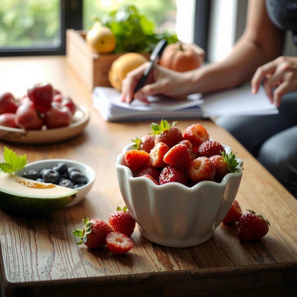 Morgenlicht mit Beeren